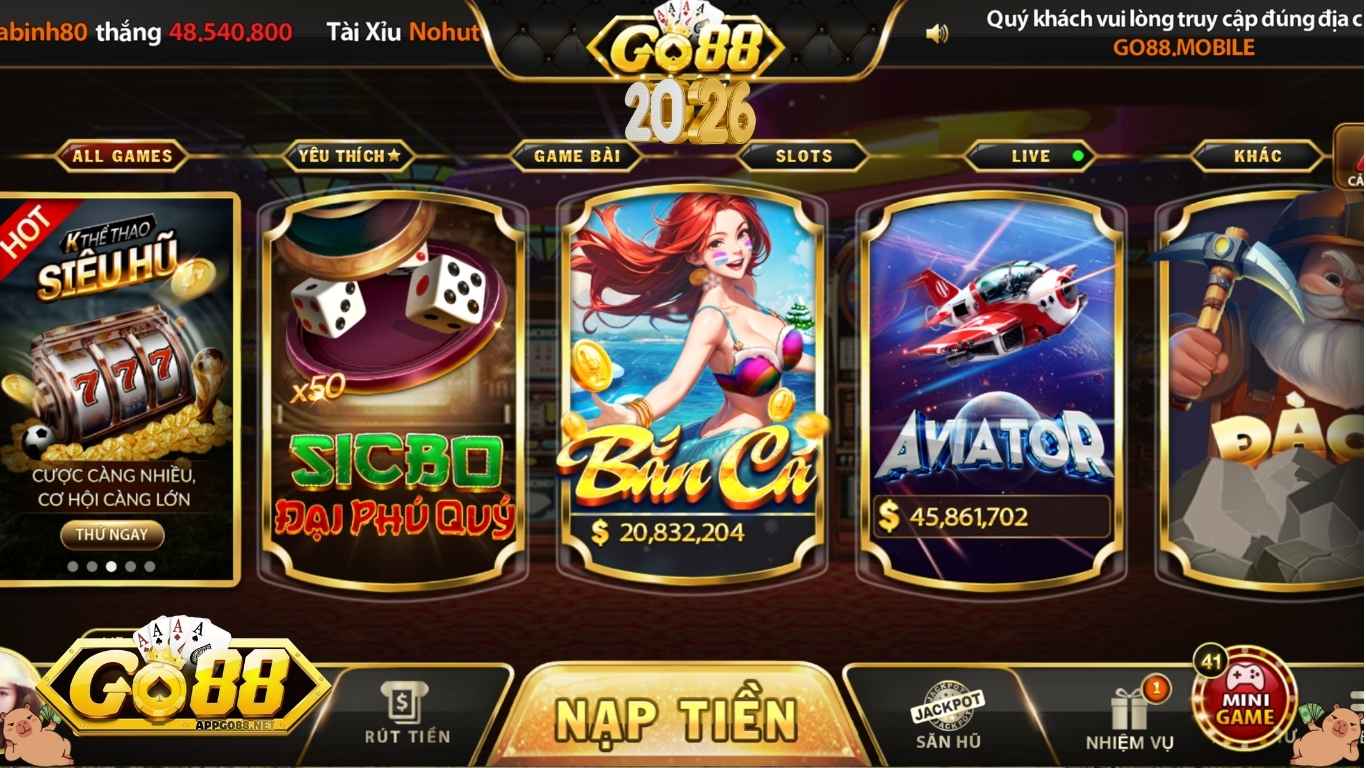 Sảnh game đổi thưởng xanh chín hấp dẫn